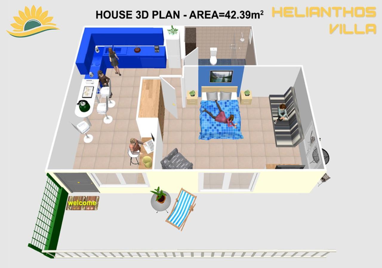 Helianthos Villa - Apartment No3 Kavála ภายนอก รูปภาพ